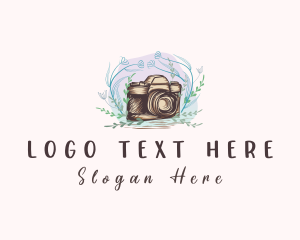 Flower - Studio Floral Camera logo design