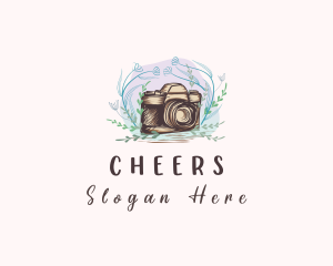 Flower - Studio Floral Camera logo design