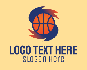 Coaching - Gradient Basketball Hurricane logo design