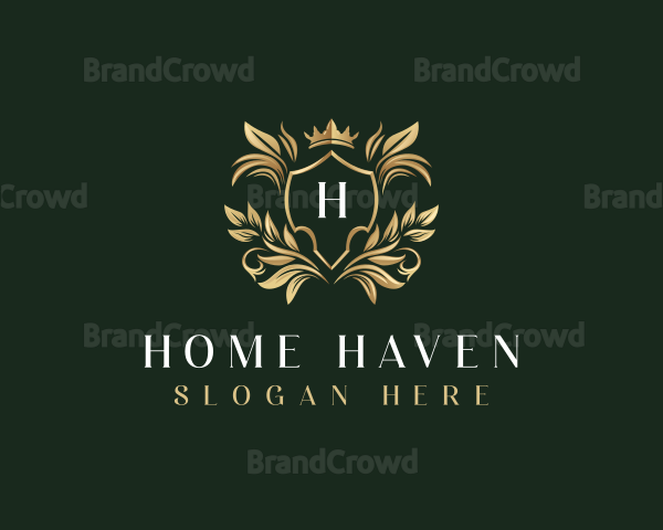 Luxury Shield Crown Logo