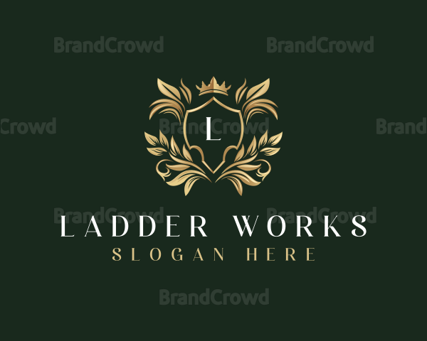 Luxury Shield Crown Logo