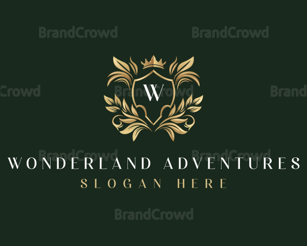 Luxury Shield Crown Logo