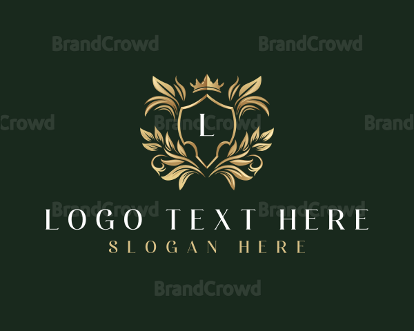 Luxury Shield Crown Logo