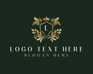 Luxury Shield Crown Logo