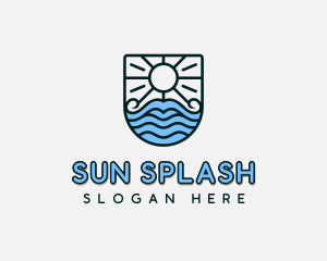 Beachwear - Travel Beach Waves logo design