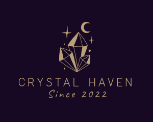 Sparkling Crystal Gem logo design