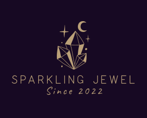 Sparkling Crystal Gem logo design