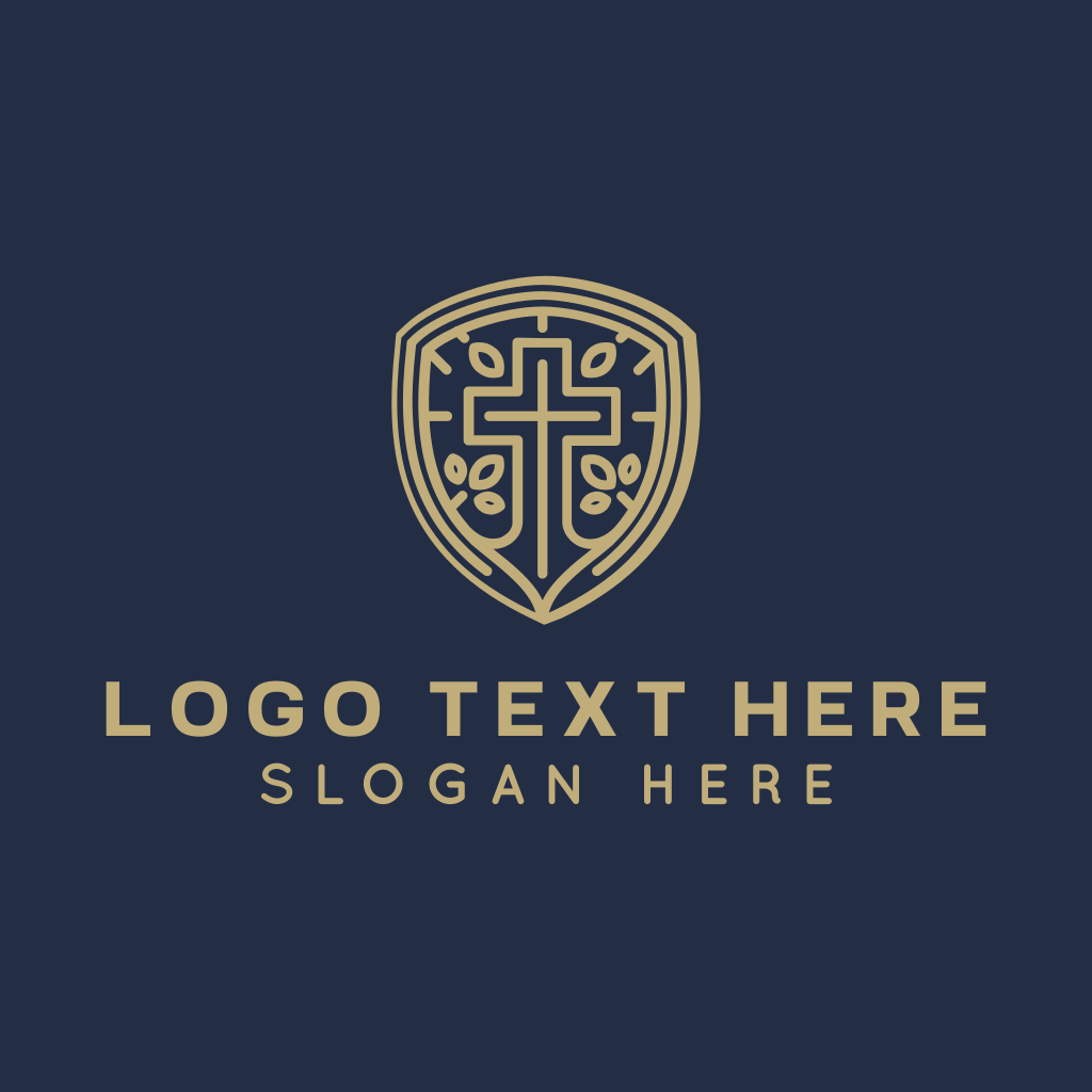 Shield Cross Preaching Logo | BrandCrowd Logo Maker