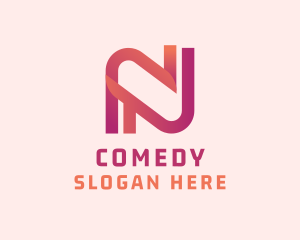 Modern Creative Gradient Letter N Logo