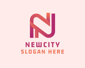 Modern Creative Gradient Letter N logo design