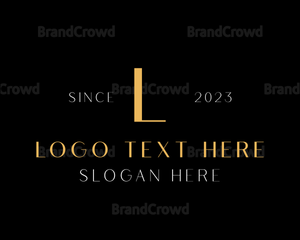 Luxury Interior Design Boutique Logo