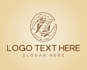 Vintage - Hand Drawn Circle logo design