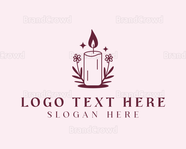 Floral Scented Candle Logo