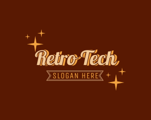 Premium Retro Script logo design