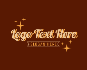 Text - Premium Retro Script logo design