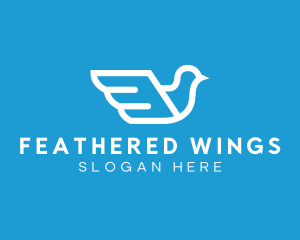 Dove Bird Wings logo design