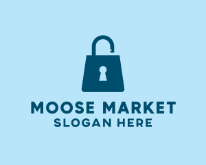 Market Bag Lock logo design