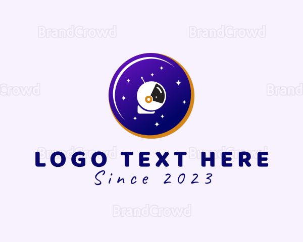 Space Astronaut Donut Logo