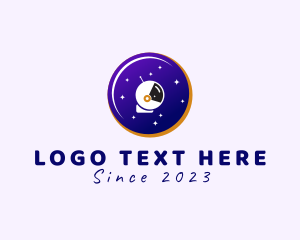 Outer Space - Space Astronaut Donut logo design