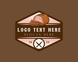 Roasted - Holiday Sliced Ham logo design