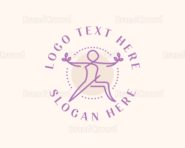 Yoga Wellness Exercise Logo