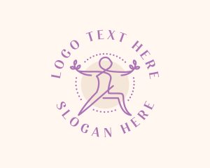 Yoga Wellness Exercise Logo