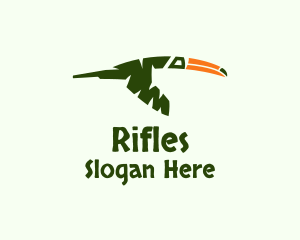 Flying Rainforest Toucan Logo