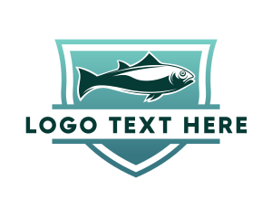 Aquatic - Seafood Market Fish logo design