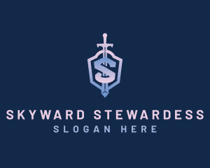 Sword Shield Weapon logo design