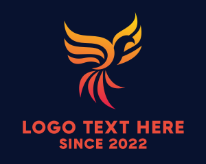 Game - Blazing Legendary Phoenix logo design