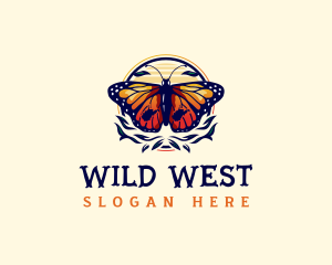 Butterfly West Virginia logo design