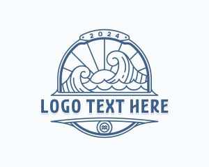 Coast - Waves Coast Travel logo design