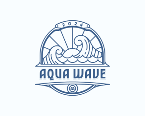 Waves Coast Travel logo design