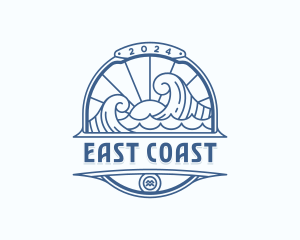 Waves Coast Travel logo design