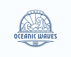 Waves Coast Travel logo design