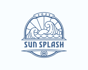 Beachwear - Waves Coast Travel logo design