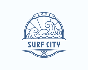 Waves Coast Travel logo design