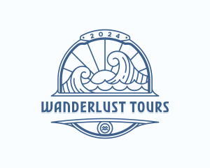 Waves Coast Travel logo design