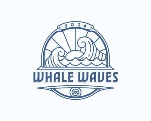 Waves Coast Travel logo design