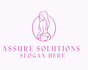 Ass - Adult Woman Model logo design