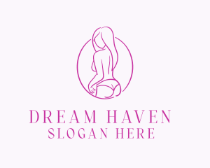 Adult Woman Model logo design