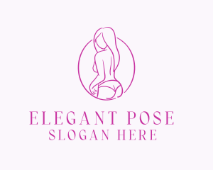 Model - Adult Woman Model logo design