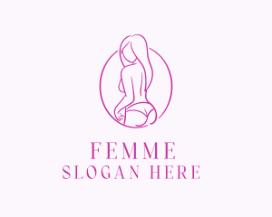 Adult Woman Model logo design