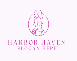 Adult Woman Model logo design