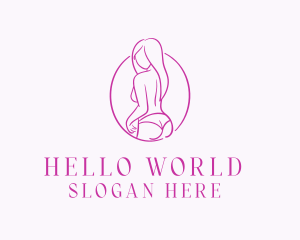 Adult Woman Model logo design