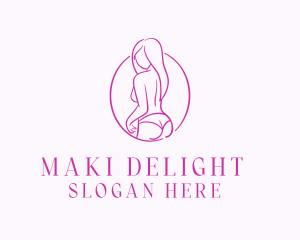 Adult Woman Model logo design