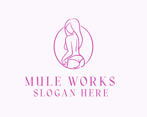 Adult Woman Model logo design