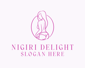 Adult Woman Model logo design