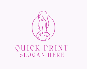 Adult Woman Model logo design