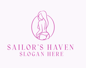 Adult Woman Model logo design